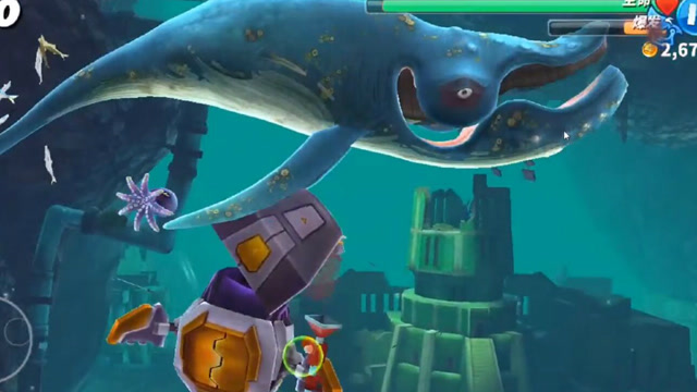 机械鲨阿拉伯海域深处挑战巨大鲸鲨!