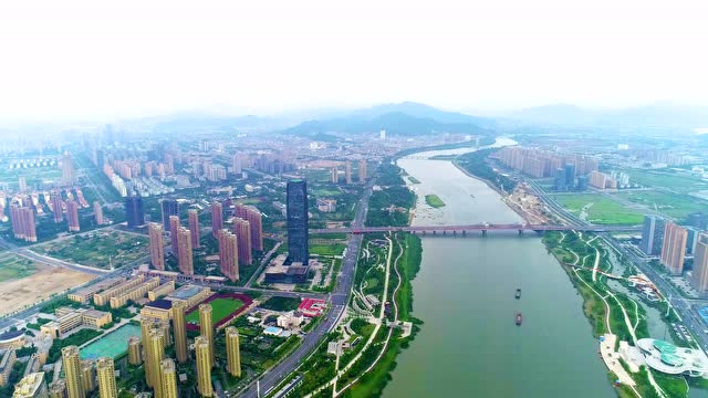 上虞城北百官风景视频