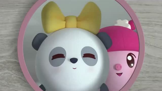 《瑞奇宝宝》妞妞帮甜甜做了个金色的蝴蝶结,妞妞变成了一个魔术师