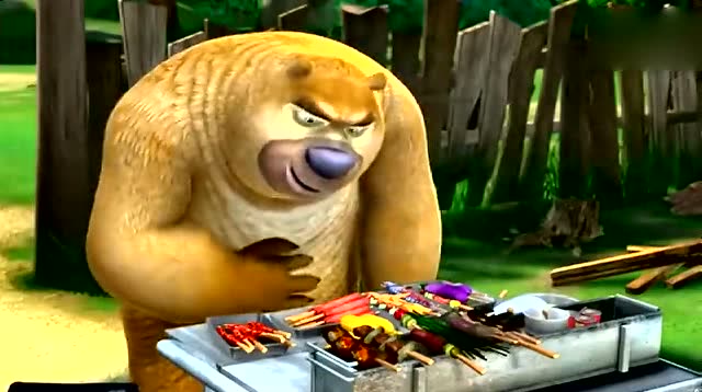 《熊出没》看光头强的烧烤 香味都飘到了森林里