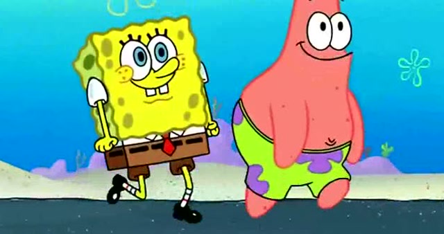 海绵宝宝:海绵宝宝跟派大星一起奔跑