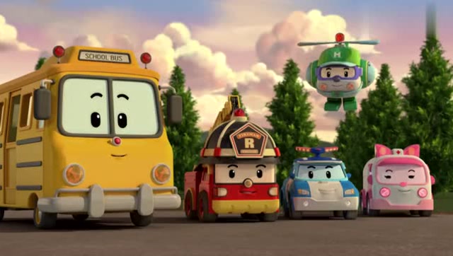 变形警车珀利:斯库比今天谢谢你我玩的很开心