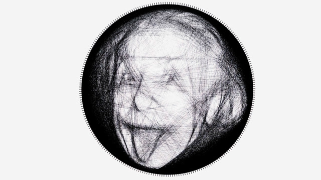 仅用直线画出逼真爱因斯坦,直线就是这么无所不能!创意十足!