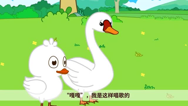 《咕力咕力动画》小白鸭和大白鹅 看动画学知识 guliguli kids tv
