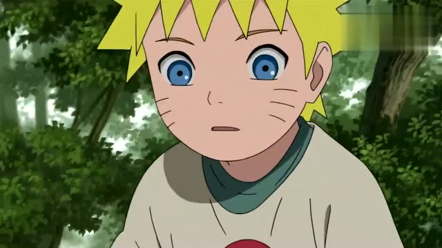 小时候的鸣人,伤心偷着哭一会,哭完出去打野味