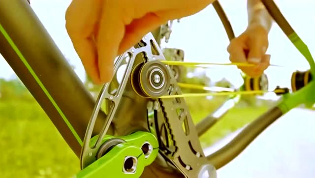 采用轻量化尼龙绳的传动系统,取代自行车链条的新材料!