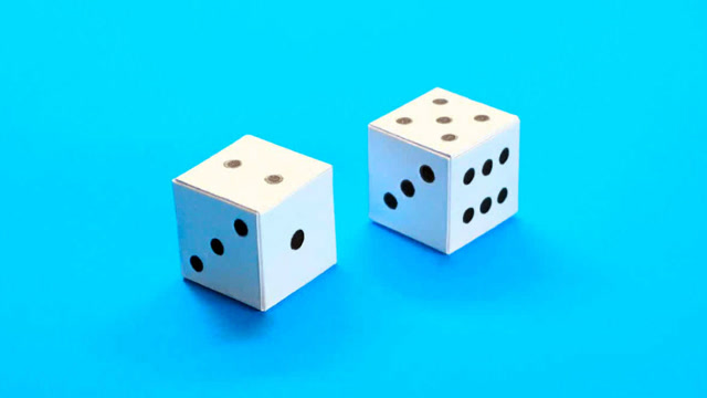 创意折纸diy,教你如何制作一个骰子