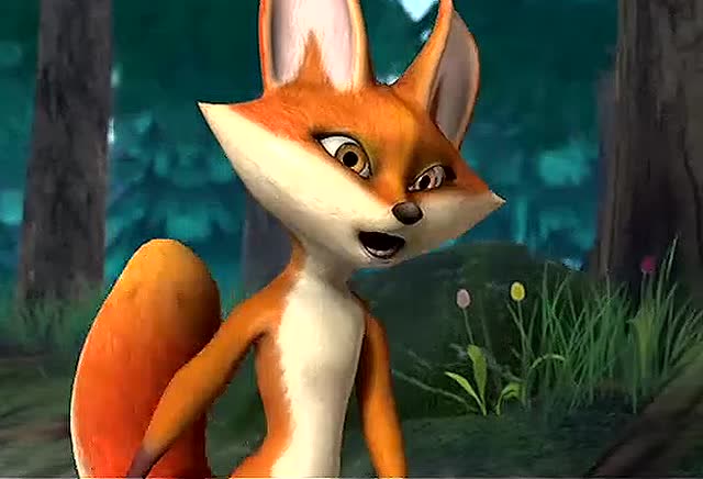 熊出没:光头强看到小狸拿起来饼干之后很是开心.