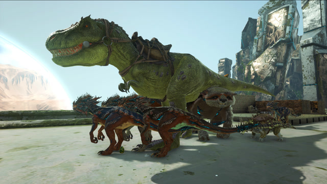 方舟生存进化-新灭绝第6天 侠客教你怎么轻松抓到刺面龙