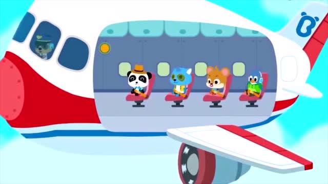 宝宝巴士飞机乘坐指南小朋友一定要认真听哦