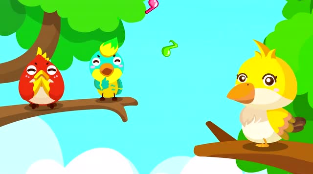 少儿益智动画宝宝巴士:小黄莺,经典儿童歌曲