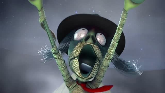 小僵尸飞上了天,与月亮肩并肩