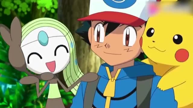 美洛耶塔一直跟着小智!真有神兽缘啊,精灵宝可梦!