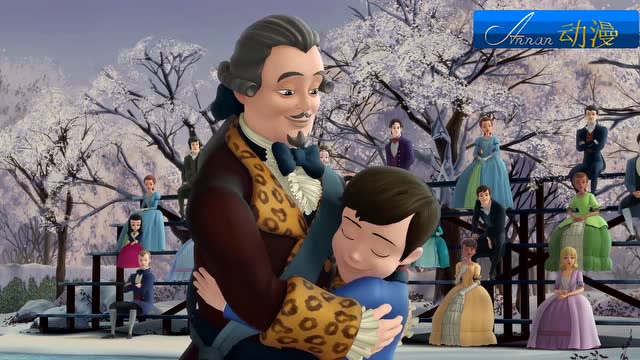 小公主苏菲亚雨果的努力得到爸爸的同意曲棍球队友都来练习冰舞