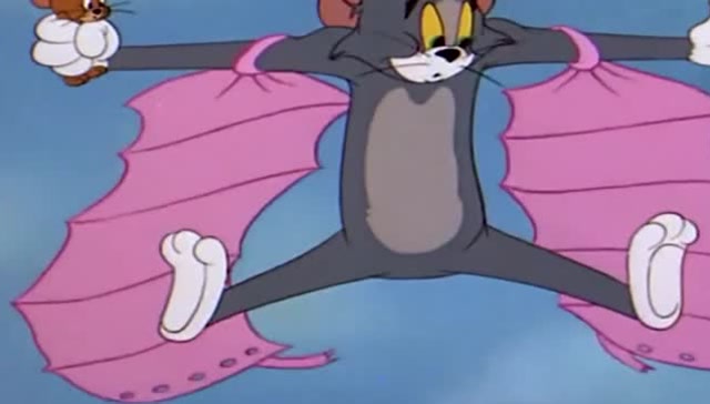 猫和老鼠:会飞的猫也是被小鸟玩坏,汤姆猫真是传说中的大长腿