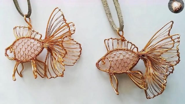 生活小技巧:用"铁丝"拧成的"金鱼",几下就成型了?创意手工