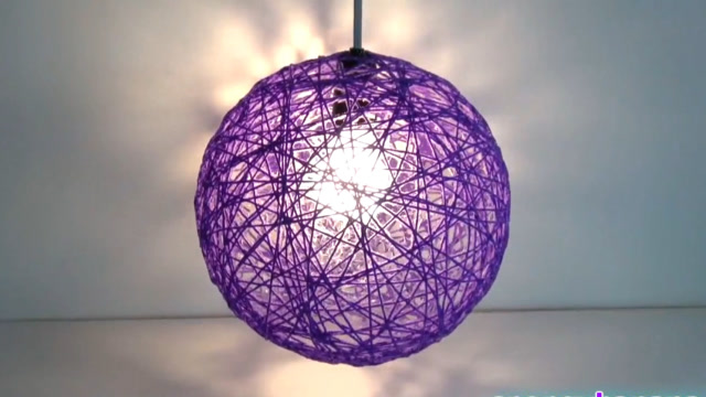 用纱线自制吊灯,效果超好看,闺蜜羡慕得眼睛都直了