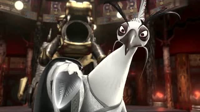 功夫熊猫2:沈王爷初见阿宝有点懵,螳螂打破计划,失算慌逃