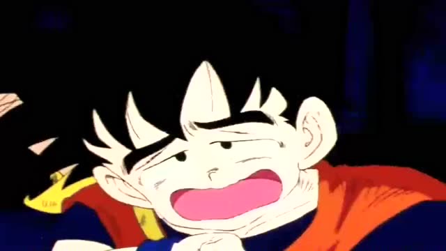 悟饭这一哭,山洞就快要塌了,机器人叫他别哭了