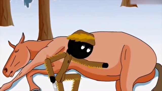 火柴人:火柴人钻马肚子