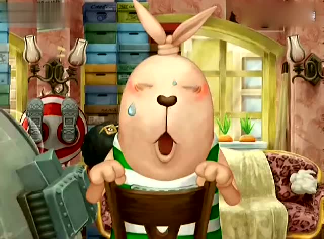 越狱兔:绿兔子改造机器人,机器人开始打扫卫生,但是出了大问题