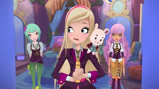 《皇家趣学院》罗丝不知道怎么打开衣橱,找到皇家铠甲