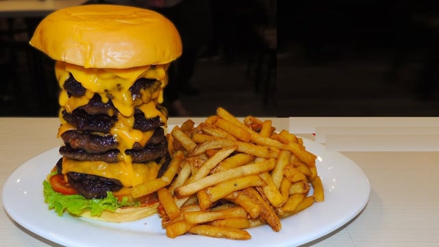 动手做美食:比赛吃吃十层汉堡