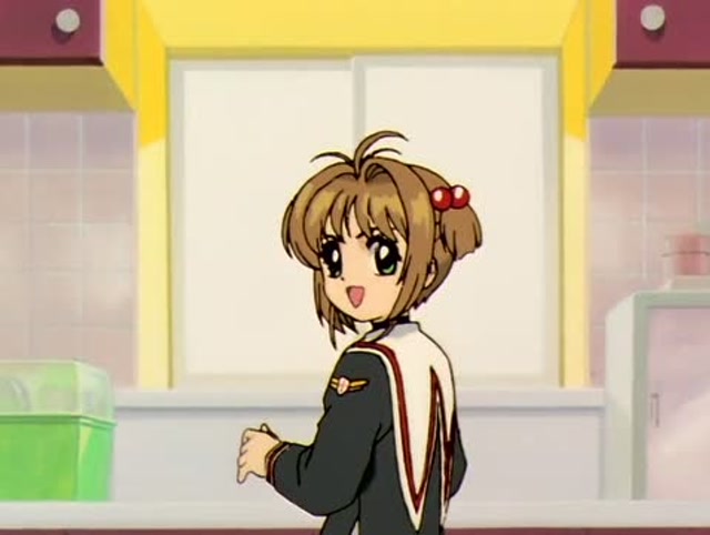 百变小樱:现在的小孩可真忙,爸爸都跟着哥哥去学校了!