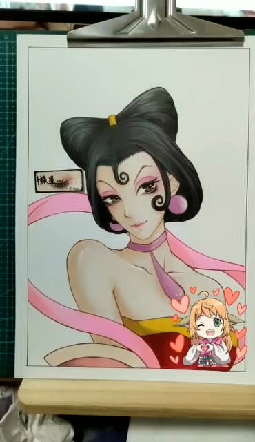 画二创妲己,上色全过程