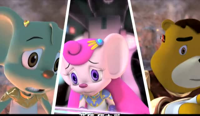 蓝猫龙骑团:菲菲和蓝猫掉下悬崖,蓝猫首先把菲菲甩了上去