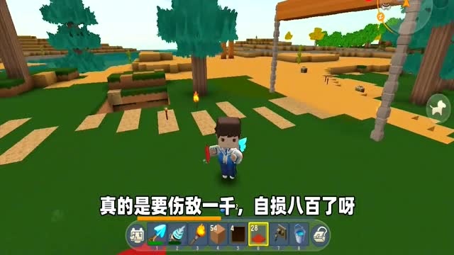 迷你世界老豆子用连环陷阱抓住半拉没想到是误会半拉了