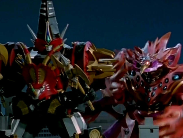 《爆龙战队》暴连者合体帅气暴连王,激战巨大的怪兽