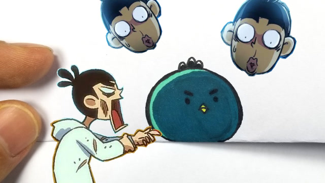 刺客伍六七中的小飞鸡变身后啥样子?今天就画出这个趣味折纸漫画