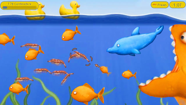 大鱼吃小鱼 小黄鱼,肚子饿了,去吃虾米