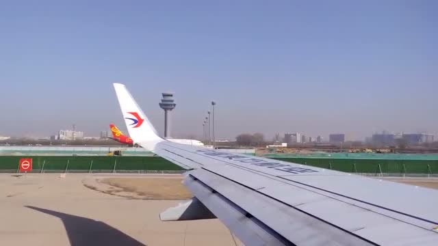 中国东方航空机翼图片图片