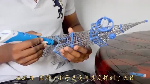 国外牛人用3d打印笔,diy浪漫"樱花树",成品出来惊艳众人!