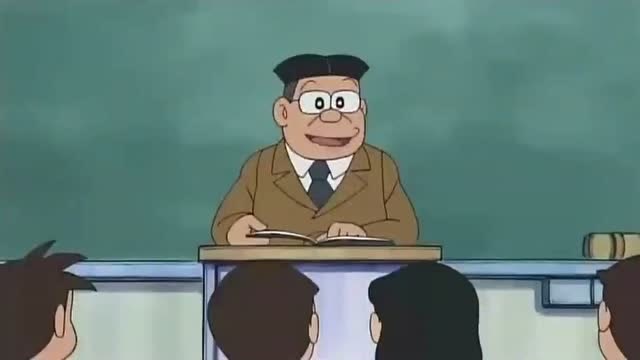 《哆啦a梦》老师马上就点名到大雄了,大雄还拖拖拉拉没到学校!