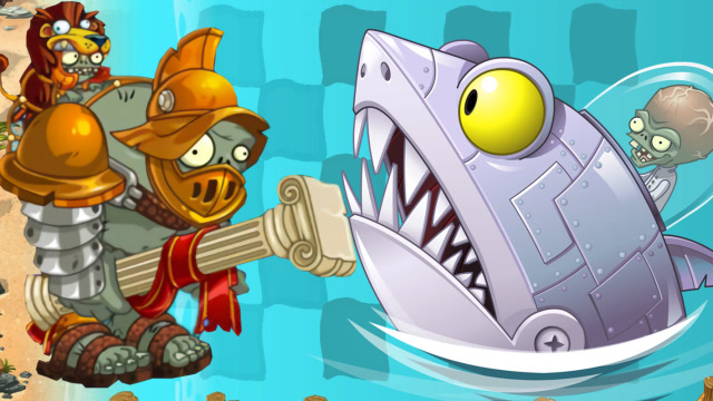 罗马巨人僵尸pk深海机械鲨,罗马巨人能闯关成功吗