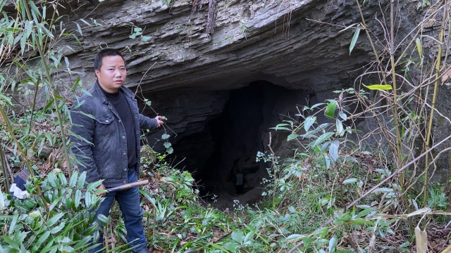 湘西大山深处发现一个土匪洞以前土匪专门做恶的洞穴