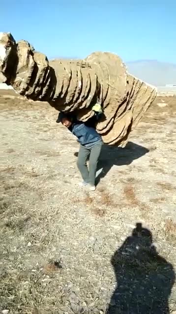 深藏不露大力士,扛起一座山