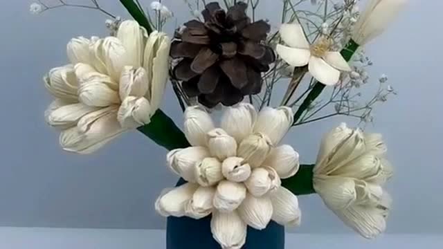 都当垃圾扔掉的玉米皮,现在都能制作成艺术品,创意手工变废为宝!