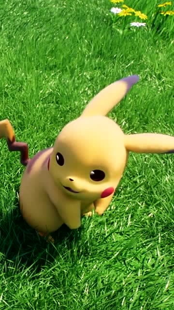 皮卡丘:看不到你,我心里特别想你!太可爱了!