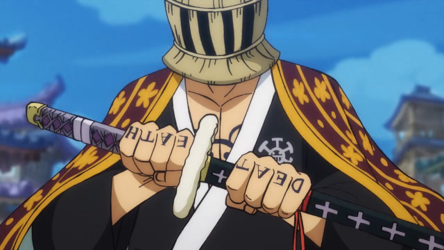 海贼王罗可长点心吧虽然蒙着面但是手上的纹身却出卖了自己