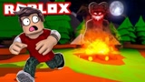 Roblox小丑故事模拟器：露营发现黑影怪！探秘幽灵山洞？小格解说