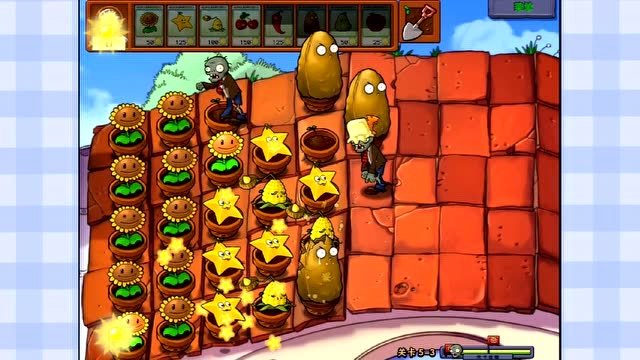 植物大战僵尸pvz屋顶5-3 手拿梯子可以翻坚果的梯子僵尸出没