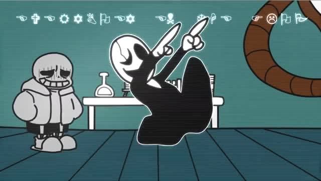 传说之下你见过sans和g爹一起蹦迪吗