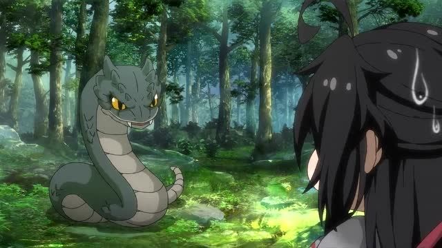 魔道祖师q魏婴偶遇量人蛇这身高比出新高度