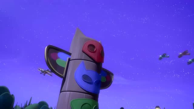 睡衣小英雄:忍者靠近英雄总部,飞机失控了