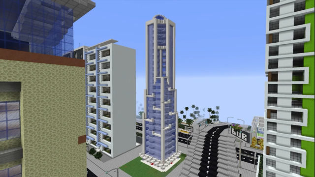 我的世界:建造大城市里的高楼大厦!
