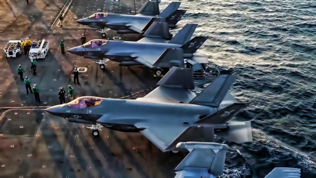 优秀的舰载机!从美军航空母舰甲板上起飞的f35-c